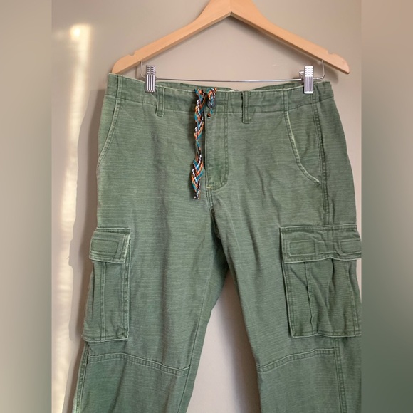 Koto Slim Fit Green Army Cargo Pants, military - Picture 3 of 15